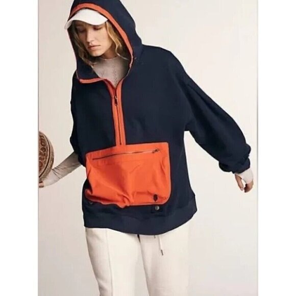 NEW FREE PEOPLE MOVEMENT AT YOUR BEST QUATER ZIP HOODIE SWEATER - Picture 1 of 9
